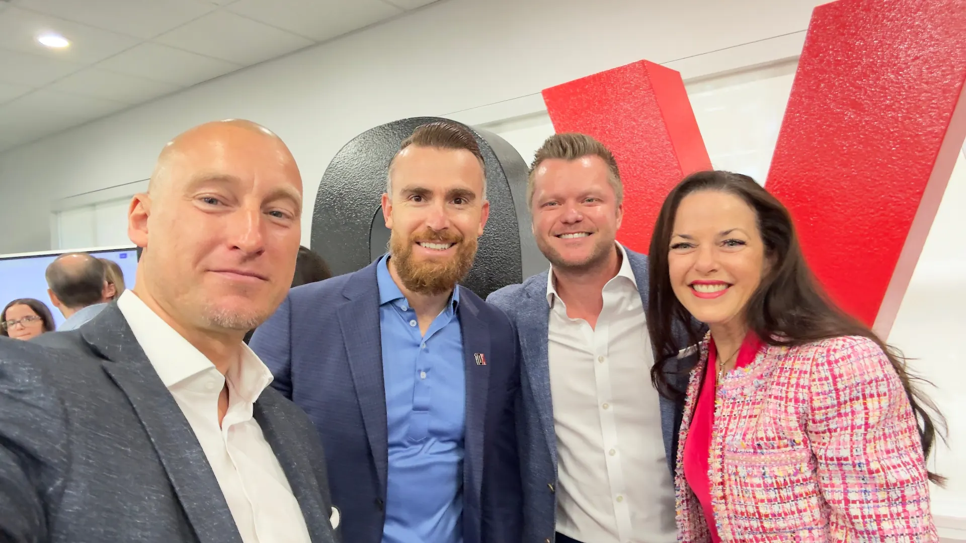 Marcel with the 10X leadership team